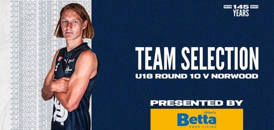 BETTA Team Selection: Under-18 Round 10 vs Norwood